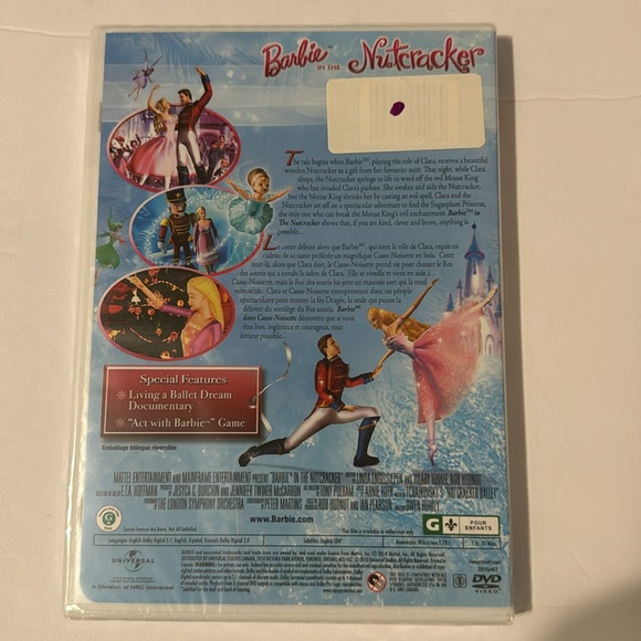 Barbie in The Nutcracker- DVD, 2010 new unopened - Picture 2 of 4